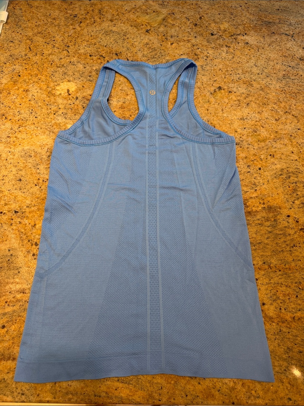lululemon athletica Light Blue Seam Detail Racerback Tank
